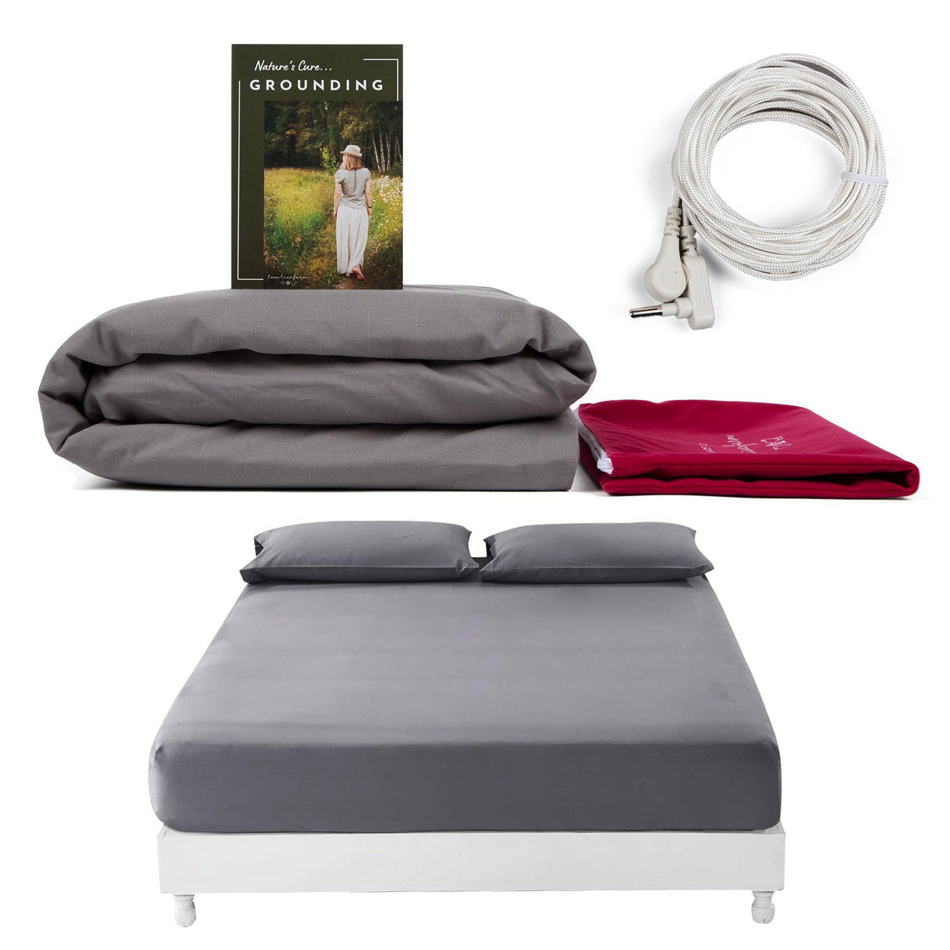 Grounding Fitted Sheets For Earthing King Size Bed Grounding Kit In Silver Thread - Foto 4