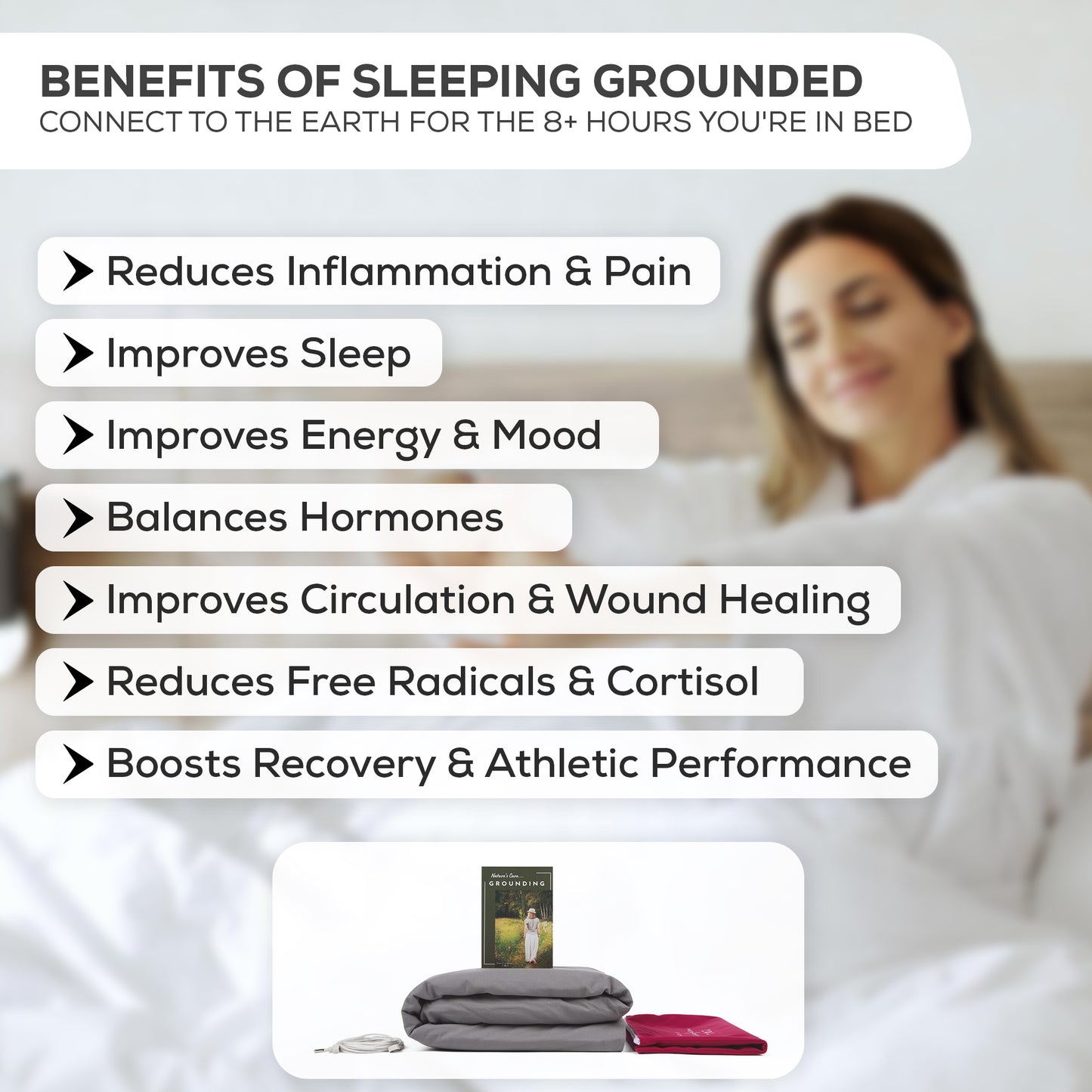 Grounding Sheets (King/Queen/Full/Twin, Grey) - 400 Thread Count